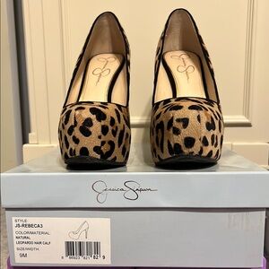 Jessica Simpson Leopard Platform Heels